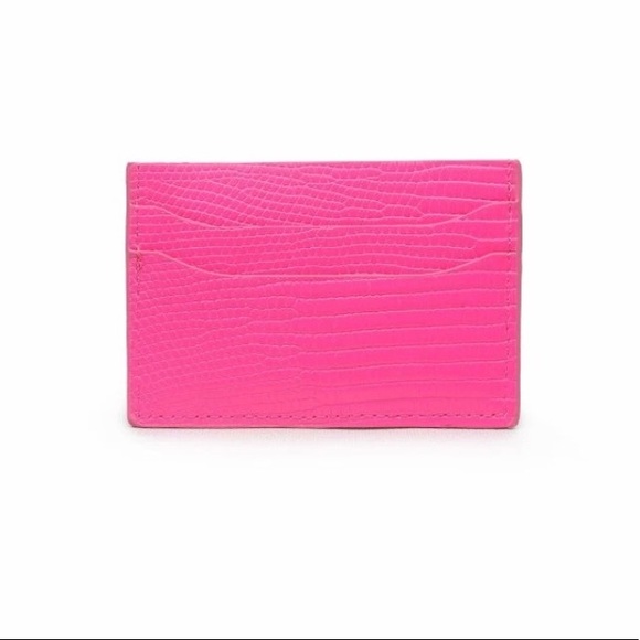UrbanExpressions Dream Lizard NeonPink Cardholder - Picture 4 of 5